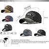 CheChury Distressed Vintage Baseball Cap Unisex Snapback Outdoor Sports Hat Cotton Cap Casual Embroidered Trucker Hat with Leather Black #2