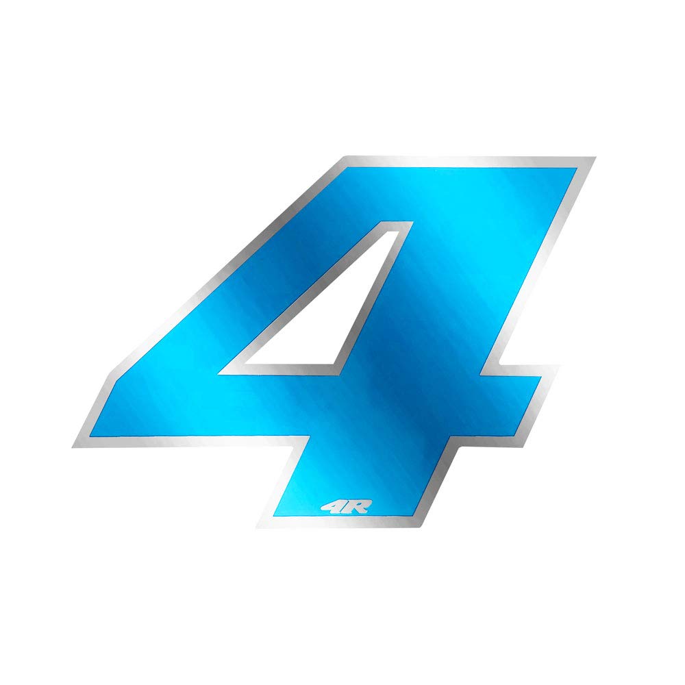 Quattroerre Racing Number 4 Anodized Medium, Blue