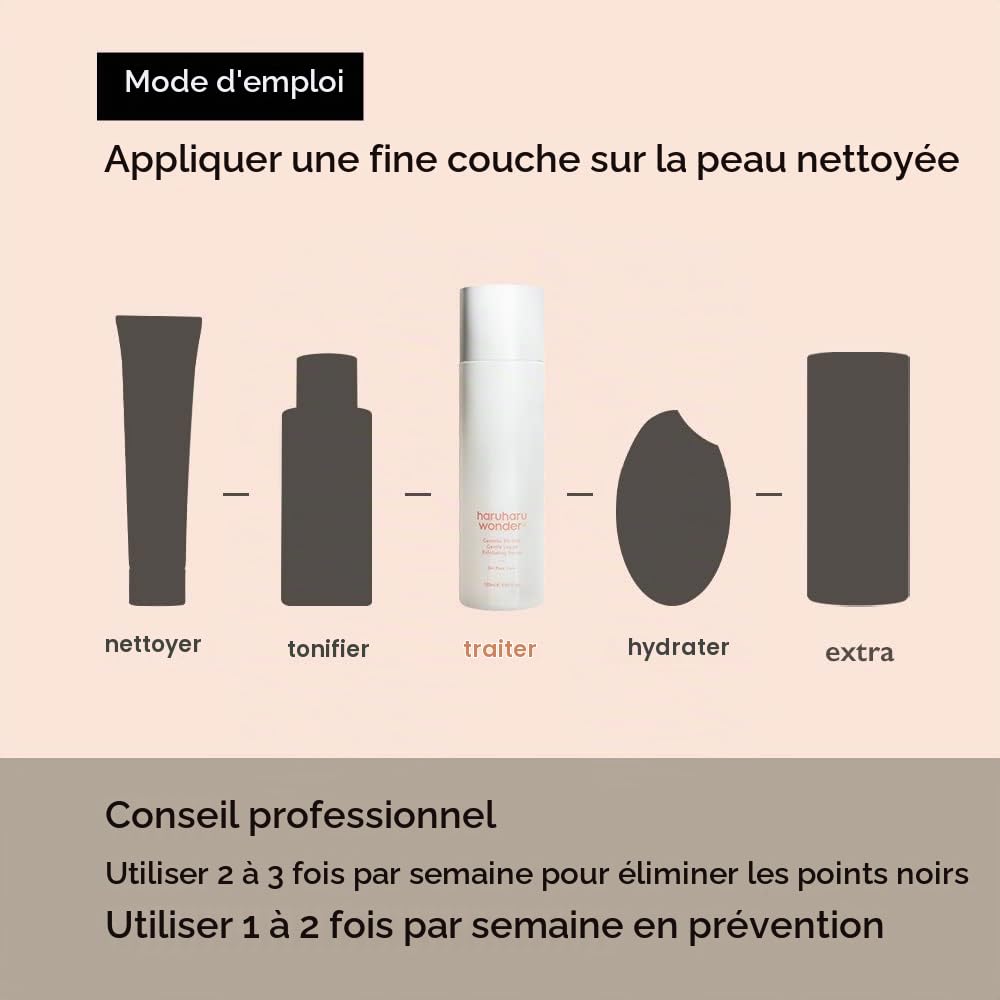 Haruharu Wonder | Centella 3% PHA Sérum Exfoliant Liquide Doux 4.06 fl oz / 120ml | Serum exfoliant | Produit hypoallergénique avec des PHA | Produit végétalien et sans cruauté animale | EWG Green