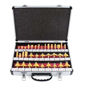 Newdeli 35-teiliges Fräser-Bit-Set für Holzarbeiten