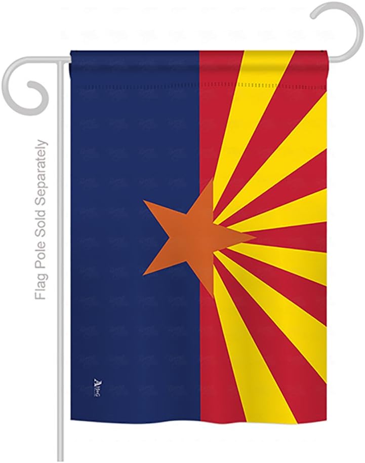 Arizona Garden House Flags Set Americana States USA American Territories Republic Country Particular Area Small Decorative Gift Yard Banner Made In 28 X 40