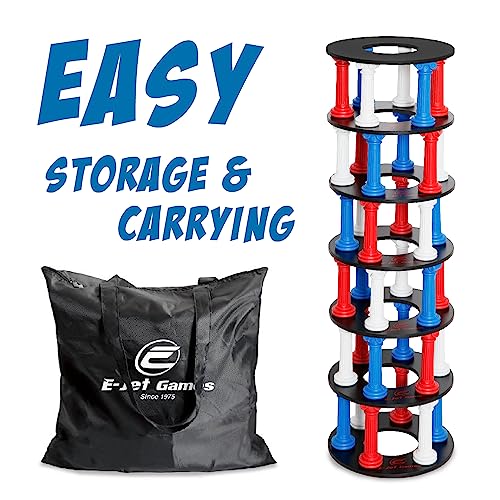 E-Jet Tumbling Giant Tower Game Stacking Game For Adults & Teen - Party Game & Table Game Night, Multi-Colored, Jumbo (Eol249402021) #TOP5