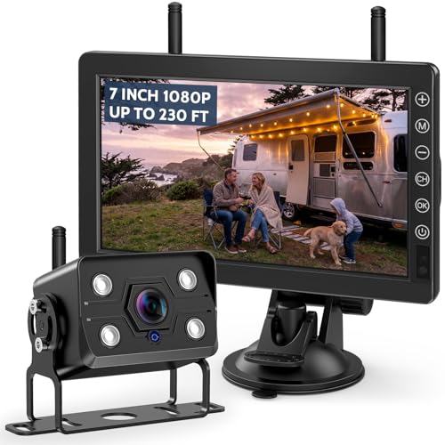 VASTEND Caméra de Recul sans Fil 1080P - Kit Caméra...