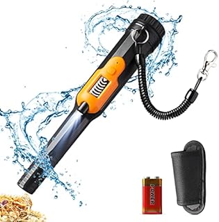Metal Detector Pinpointer with LCD Display, IP68 Full Waterproof Pin Pointer Wand, 3 Modes Handheld Pinpointing Finder Probe Treasure Hunting with Belt Holster for Adults and Kids, A Battery Included
