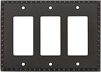 Vista 3 de Nostalgic Warehouse Egg & Dart Deco - Cubierta para placa de interruptor de salida eléctrica