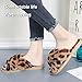 LZLER Women Fuzzy Fluffy Furry Slippers Fur Flip Flop Open Toe Slippers Cross Band Shoes Slides for Ladies House Home Indoor Outdoor(Brown,9)