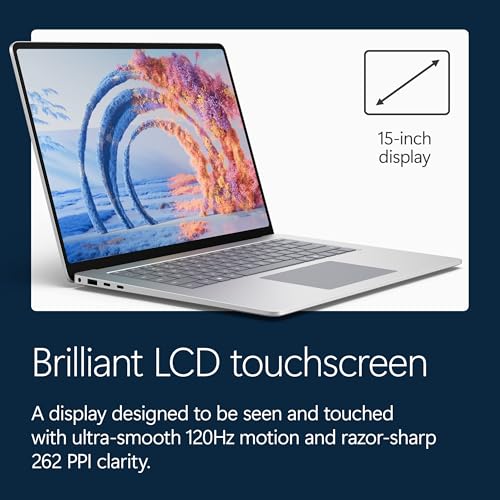 Image of Microsoft Surface Laptop (2026), 15-inch Premium Performance Laptop, Snapdragon X2 Elite Processor, Touchscreen Display, 16GB RAM, 1TB SSD Storage, Windows 11 Copilot+ PC Built for AI, Platinum
