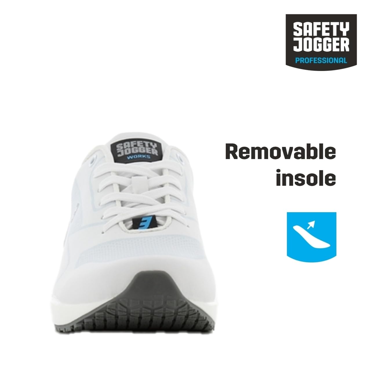 SAFETY JOGGER Calzado Sanitario Señoras y señores - Justin - Zapatos de Cuidado, Zapatos Profesionales de Cuidado