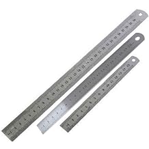 SHINE Steel Rule, Silver, 6" / 8" / 12"