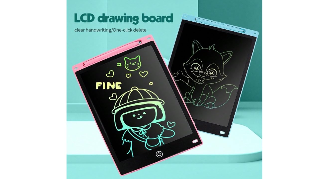 8.5 Inch Pink Lcd Writing Tablet, Infinity Board, Writting and doodling pad