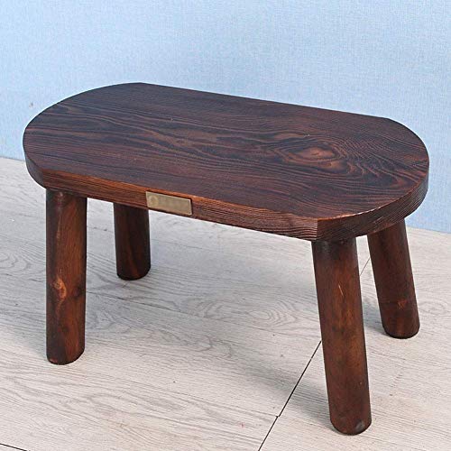 Reposapiés de madera maciza impermeable banco pequeño salón 3
