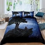 HAUTE QUALITÉ : Fabriquée à partir de tissu polyester sélectionné de haute qualité, cette housse de couette est composée des meilleurs matériaux. Il est doux au toucher et présente une excellente douceur pour la peau ; le tissu est fin et serré, résistant à l'usure et anti-rides, il conserve sa texture moelleuse et douce d'origine.