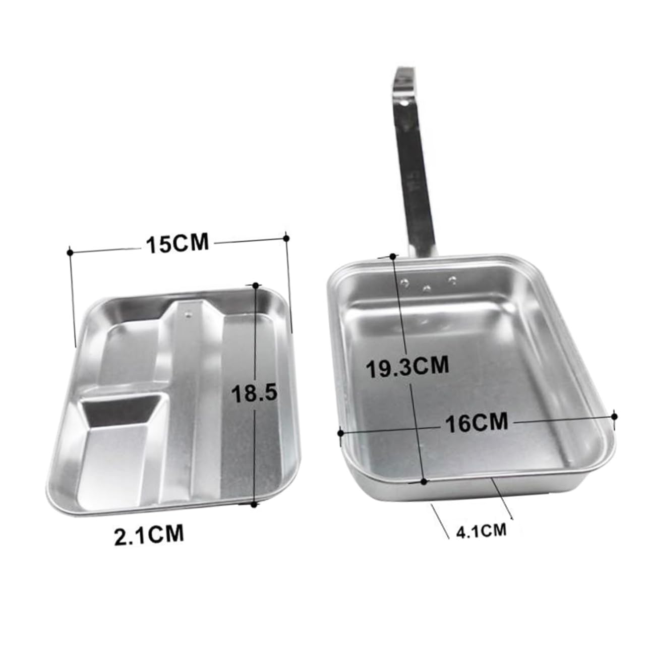 PHENOFICE Sturdy Stainless Steel Lunch Box Insulated for Adults Compact Camping Food Holder Outdoor Cookware