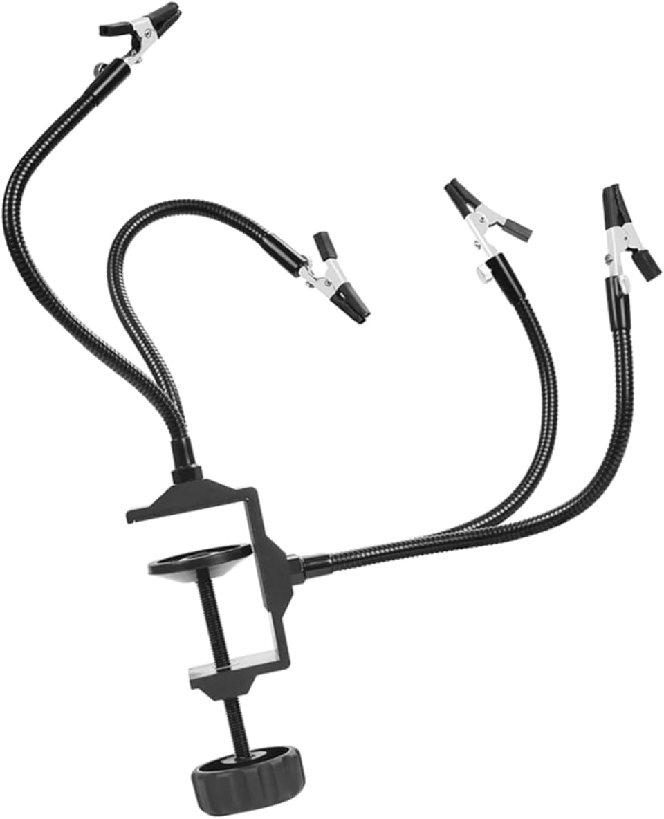 4-claw Soldering Station Aluminum Alloy Construction Safe Practical Welding Station for Hardware Workpiece