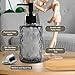 FHISKUNYU Dispensador de Jabón de Cristal Reutilizable 330 ml Imagen de FHISKUNYU Dispensador de Jabón de Cristal Reutilizable 330 ml
