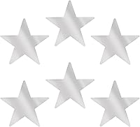 Vista 23 de Beistle Paquete de 24 recortes de estrellas doradas de aluminio, decoraciones de fiesta para celebraciones festivas, suministros de noche