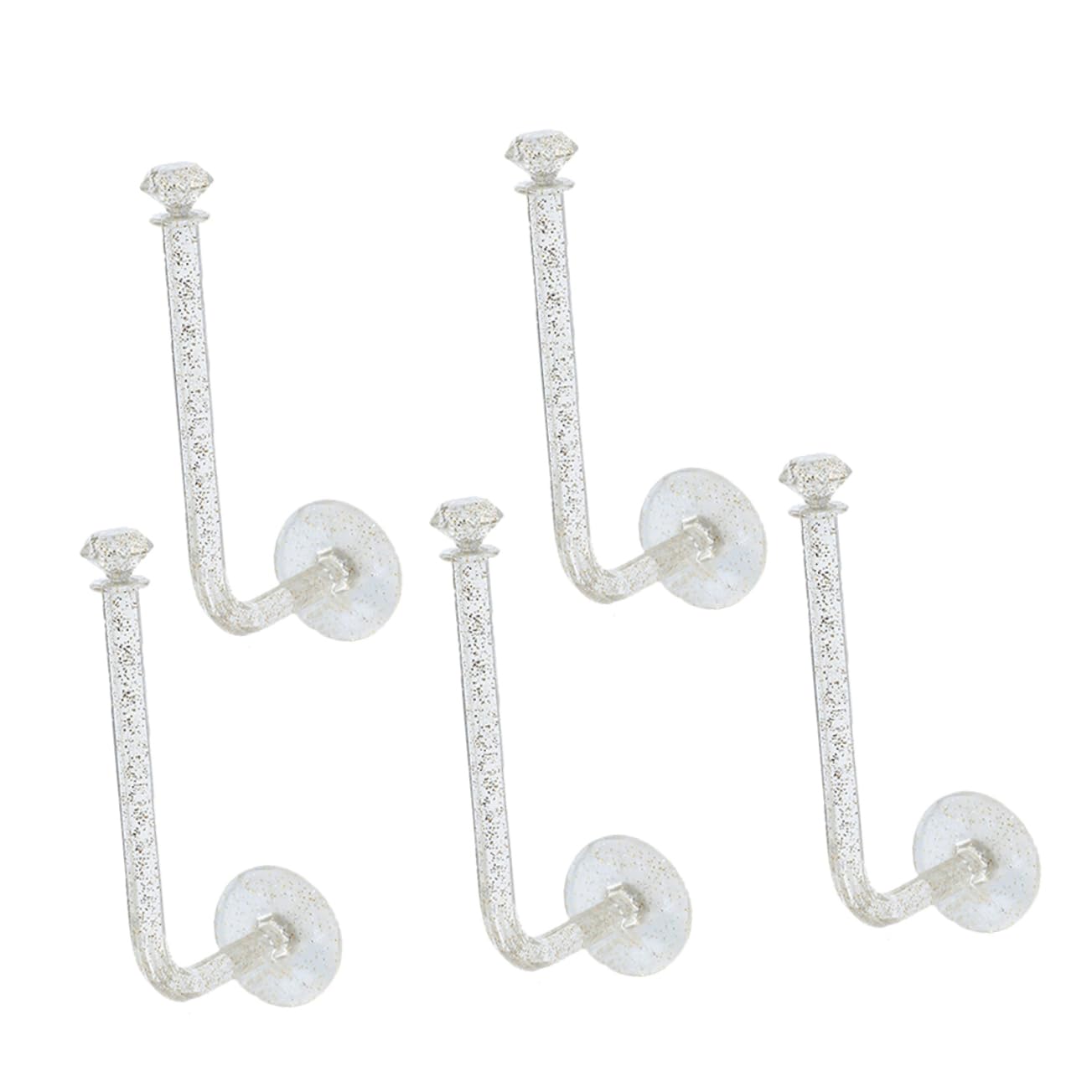 ABOOFAN 5Pcs Adhesive Scrunchie Holders for Hair Accessories Organization Wall Mounted Storage for Hair Ties Headbands More Versatile Hook Design for Home Use