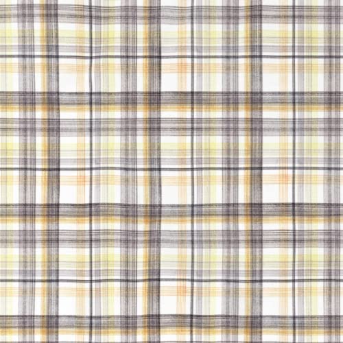 Image of DDECOR - Plaids 100% Cotton Double Bedsheet with 2 Pillow Covers, Yellow