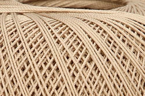 Puppets Eldorado Crochet Yarn Thickness 10 100% Cotton, Cotton, 00831 Braun, Brown