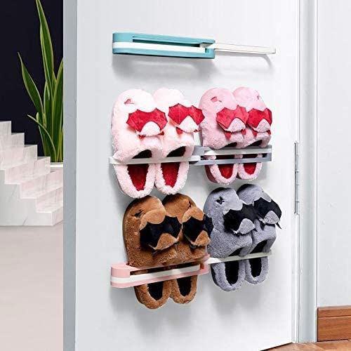 Image of Multifunction Folding Slippers, Slipper Hanging Stand, Slipper Hanger Stand for Wall, Slipper Organizer Stand, Slipper Hanging Organiser, Slipper Hanger Stand