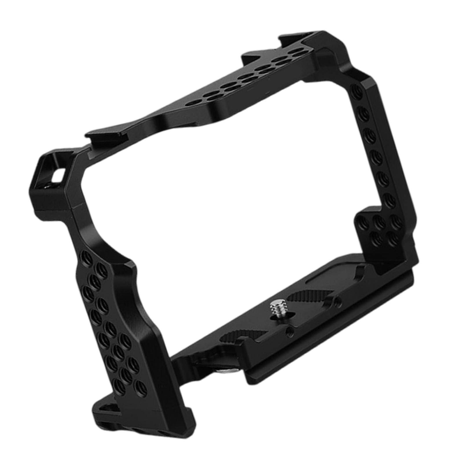 Impugnatura per gabbia per fotocamera, con fori di espansione da 1/4", stabilizzatore di espansione a sgancio rapido, per supporto fotocamera A7M3, A73, A7R3, A7R2