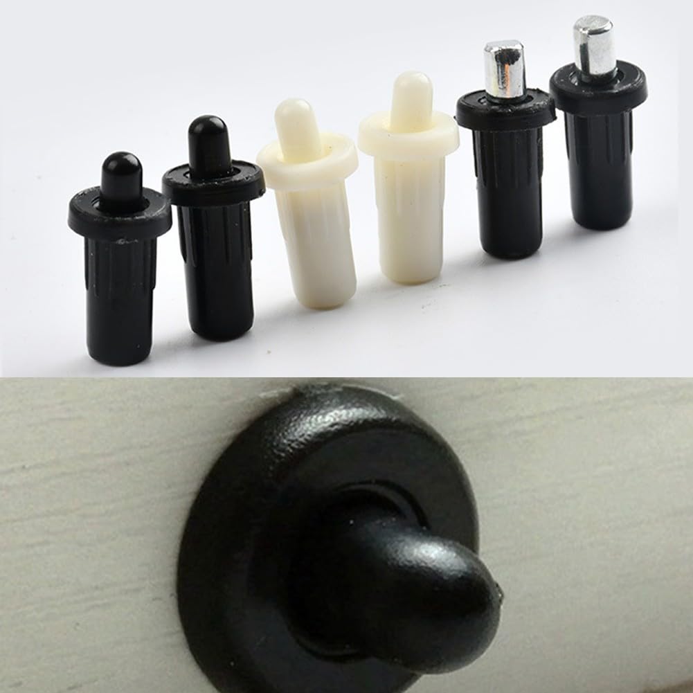 10 perni retrattili a molla per feritoie per porte, soluzione di riparazione per una facile reinstallazione (ABS bianco, 10 pezzi)