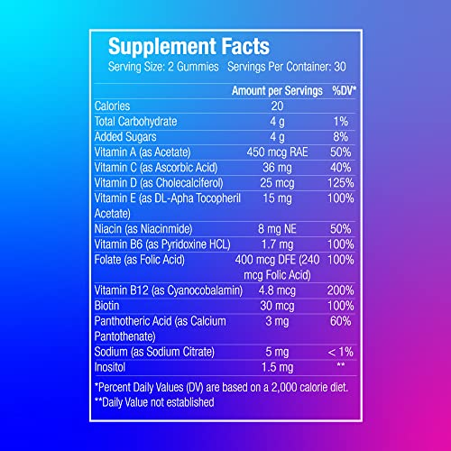 Esmerally Multivitamin Women´s Multi Boost Gummies - 60 Gummies - Natural Fruit Flavor I Gluten Free & Non Gmo I Immune Booster #TOP5