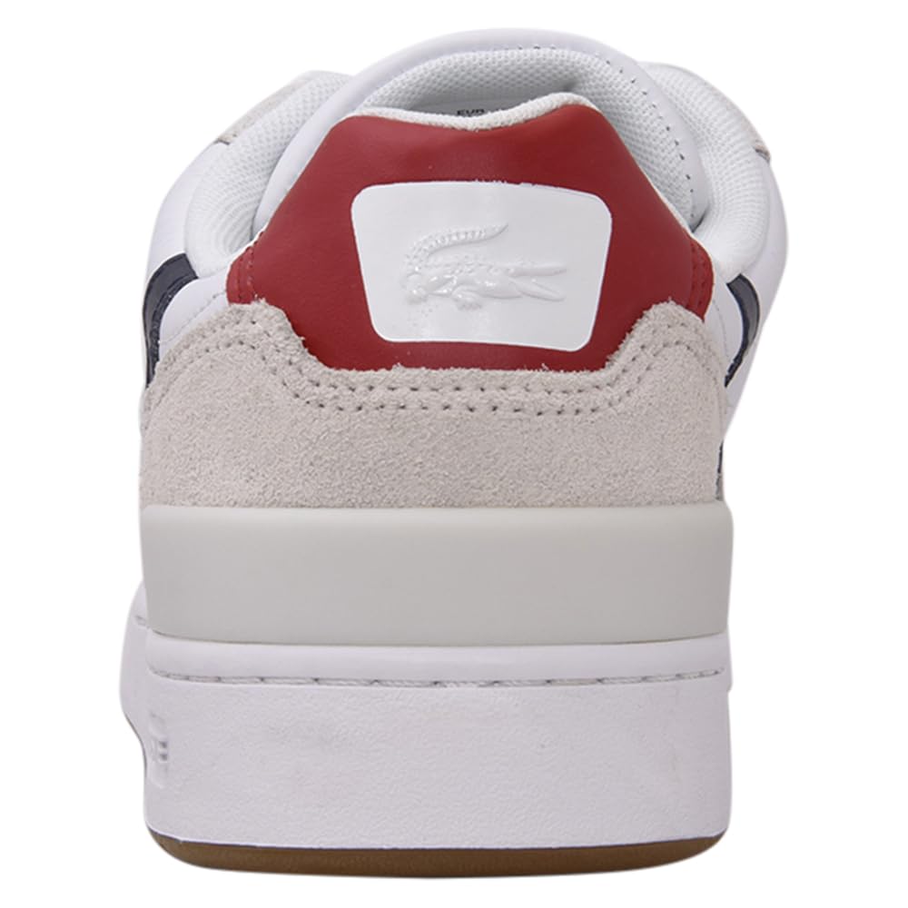 Lacoste Men's T Clip Multicolor Leather & Suede Sneaker