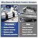 HLTIT Boat Fender Bumpers for Docking, Low Freeboard Boat Fenders,Protect Docks & Ships from Damage Caused collisions, 2 Pack（Black）