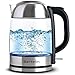 Price comparison product image Bertelin Cordless Electric Glass Kettle - LED Illuminating, 1.7 Litre