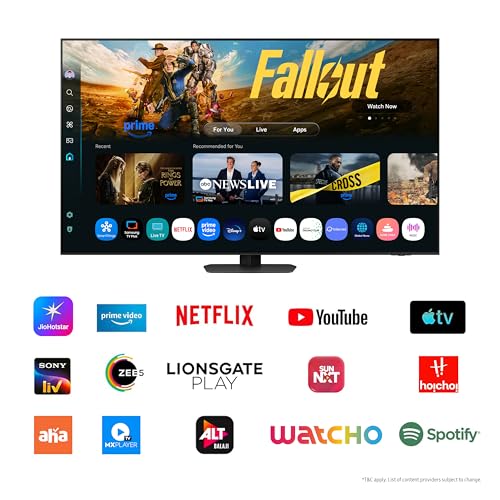 Image of Samsung 138 cm (55 inches) 4K Ultra HD Mini-LED Neo-QLED Smart TV QA55QN90FAULXL