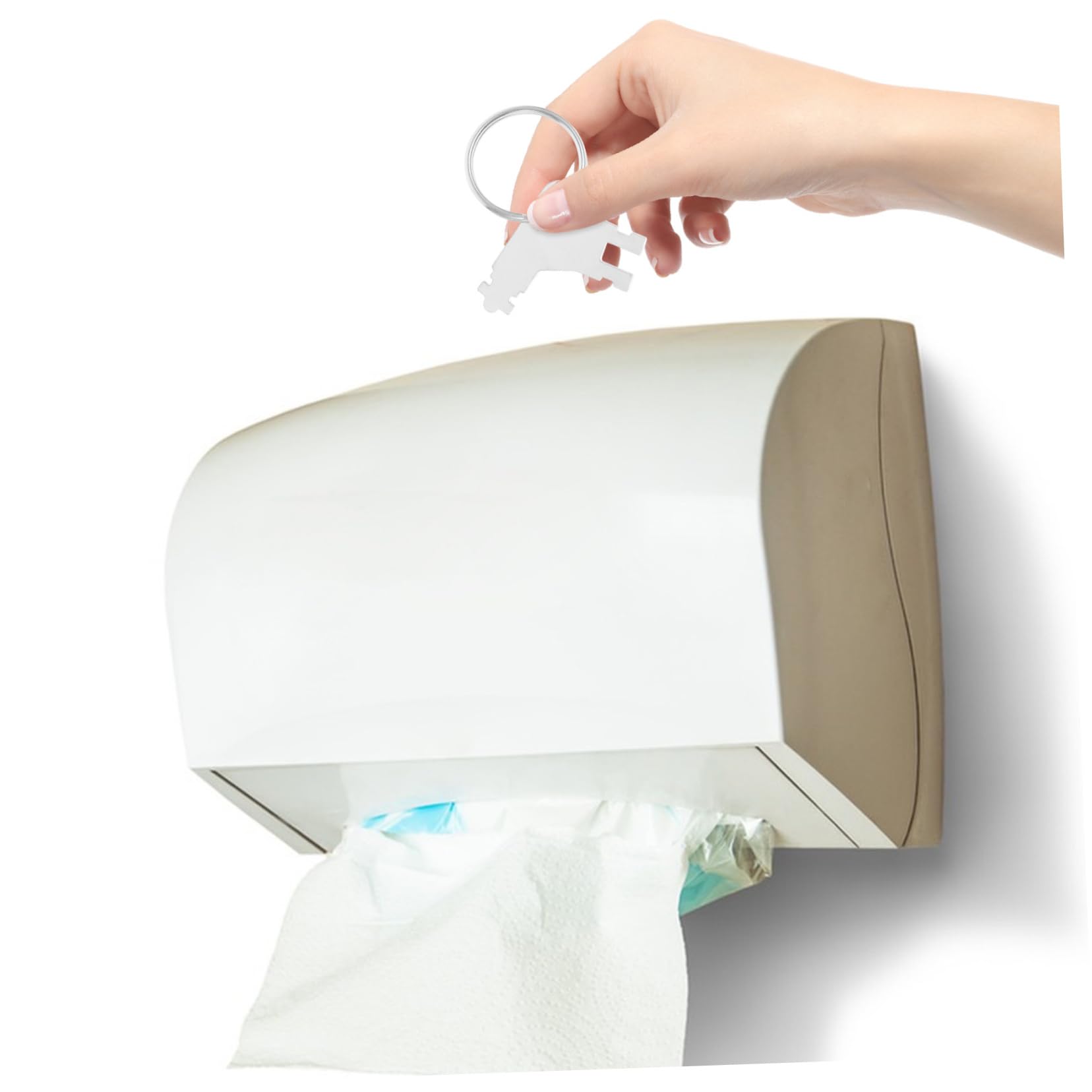 KICHOUSE 5 Sets Stainless Steel Toilet Paper Dispenser Key Replacement Commercial Toilet Dispenser Key Commercial Paper Towel Dispenser Key Commercial Toilet Paper Dispenser Keys