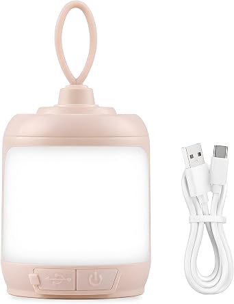 Rechargeable Camping Lantern, Portable LED Tent Light with 4 Modes, Water-Resistant, Lightweight Hanging Lantern for Power Outages, Camping, Hiking, Home Emergency
