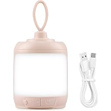 Rechargeable Camping Lantern, Portable LED Tent Light with 4 Modes, Water-Resistant, Lightweight Hanging Lantern for Power Outages, Camping, Hiking, Home Emergency