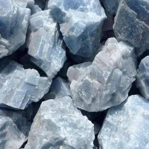 Pachamama Essentials Natural Calcite Rough - Healing Crystal Large 1"-2" 1 pc (Blue)