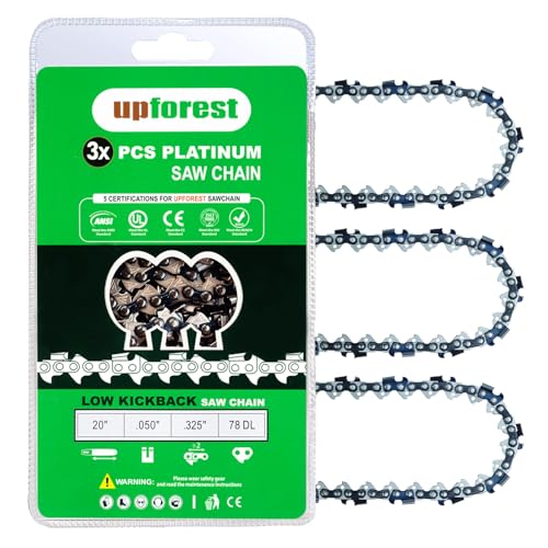 20 inch chainsaw chain for various brands, 78 links, 0.050" gauge