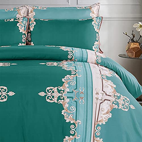 Shatex Green Comforter 2 Piece All Season Bedding Motif Textured Comforter Twin - Ultra Soft 100% Microfiber Polyester - Twin Bed Comforter Set With 1 Pillow Sham #TOP3