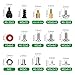 510 Stk PC Schrauben Set, SSD Schraubenset, PC Motherboard Computerschrauben Abstandshalter Kit, Schrauben #6-32 Stecker auf M3-Buchse für 2.5'' SSD Festplattenlüfter, Gehäuse, CD-ROM, Computer