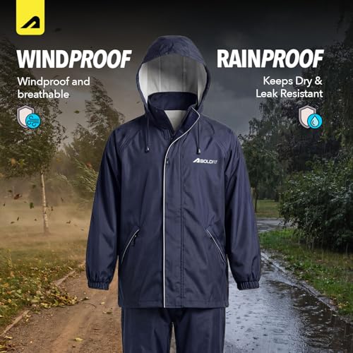 Image of Boldfit||Comfortable for School, Travel- Raincoat for Kids-Waterproof and Windproof Rainwear