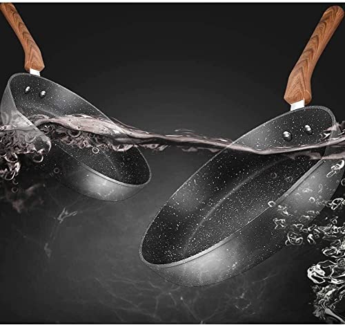 Foto von Wok Maifan Stein 26cm Frittier-Pfanne Non-Stick Pan Haushalt Pan Brat Steak Pan Pancake Pan Induktion Herd Allgemeines