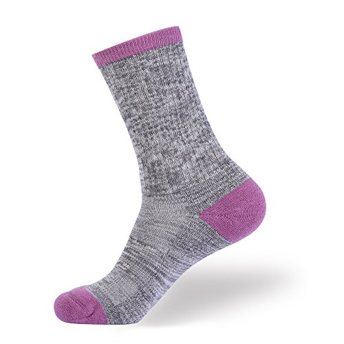 Image of EnerWear 4 Pack Women's Merino Wool Outdoor Hiking Trail Crew Sock