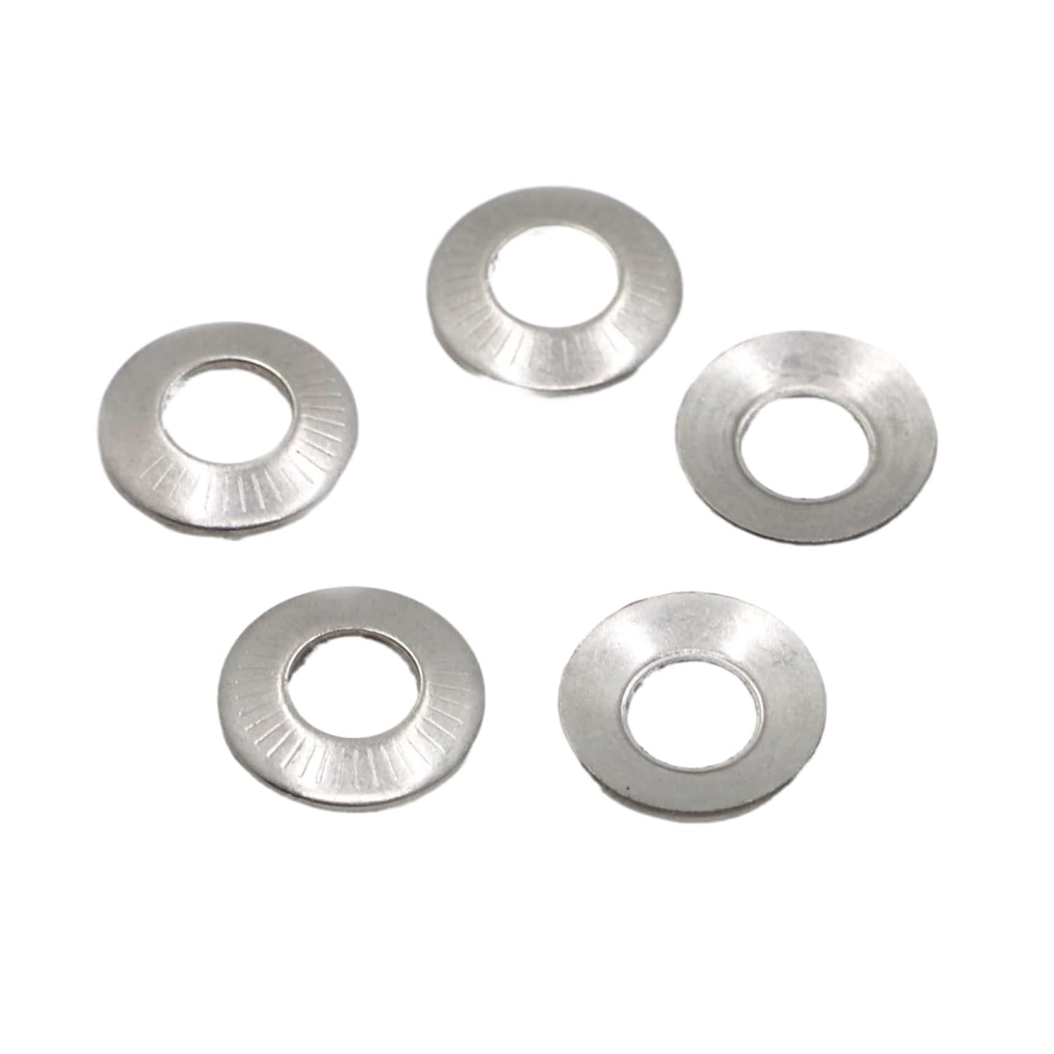 2pcs304 Stainless Steel Countersunk Washer, M3 M4 M5 M6 M8 M10 M12 M16 Disc Spring Serrated Lock Washer Conical Knurled Elastic Gasket(M10)