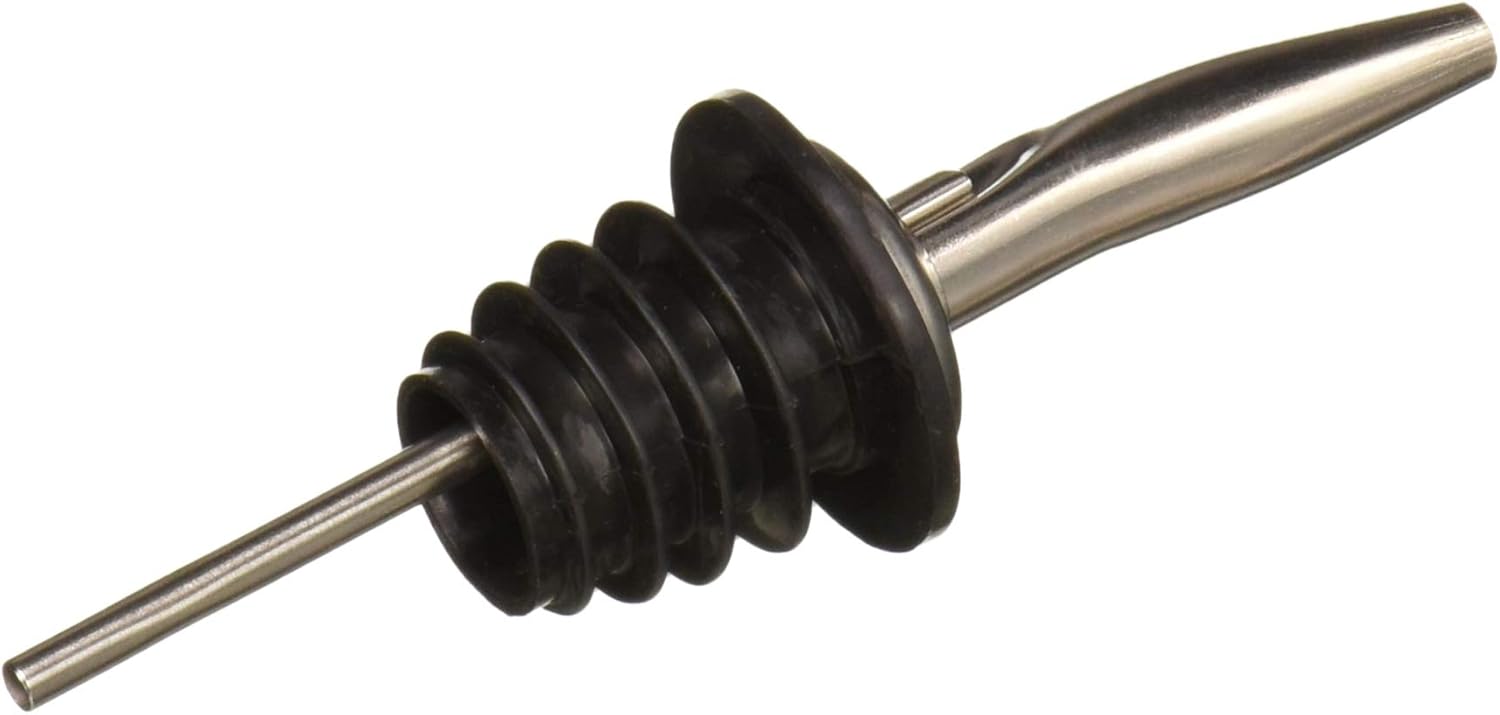 Winco Metal Pourer with Tapered Spout and Hinged Cap