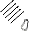 DaiUni S-Pen spare tips Touch Stylus S Pen Inserts end tool set for Samsung Galaxy Tab S7 FETab S7Tab S7 PlusGalaxy Tab S8Tab S8 PlusTab S8 Ultra, 5pcs black