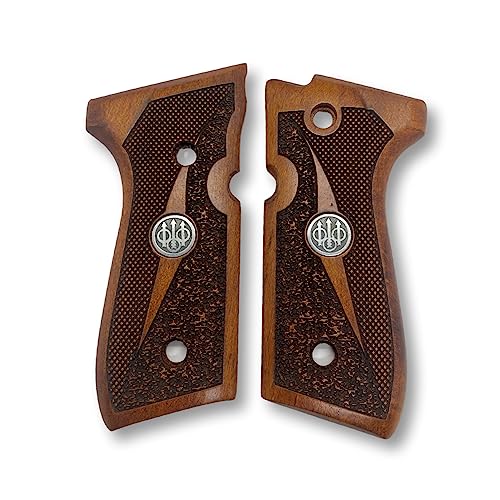 Poignées Beretta 92-F grips pistolet bois noyer fait main ZIB-026 de rechange