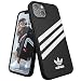 Produktbild adidas Hülle Entwickelt für iPhone 13 6.1 Fallgeprüfte Hüllen, stoßfeste erhöhte Kanten, Original Snap Case Schutzhülle, Schwarz mit weißen Streifen