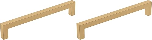 Miniatura 72 de Amerock | Mango de gabinete | Bronce champán | 3 pulgadas (2.992 in) de centro a centro | Monumento | Paquete de 2 | Jaladera de cajón | Asa de