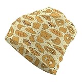 CWTYEOXE Croissant Bread Point Beanie Hats for Men Women Teen Roll-Up Edge Skull Cap Fisherman...