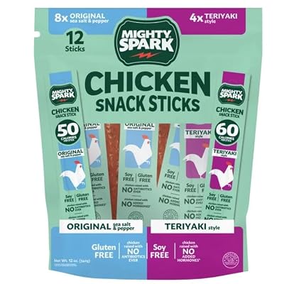 Mighty Spark Teriyaki Chicken Stick Variety, 12-count