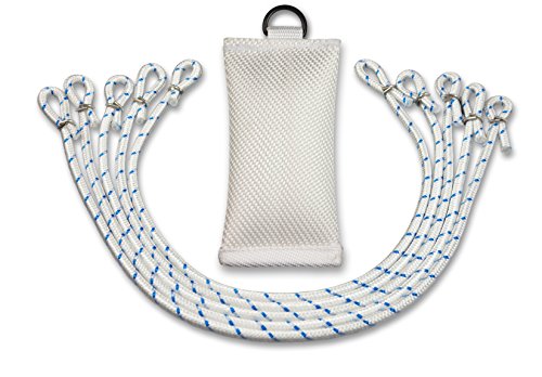 FBS Fahnengewicht Beschwerungssäckchen 400 Gramm für Fahnen I Fahnenmast mit Durchmesser bis 100 mm 5 Fahnenschlingen (Set)